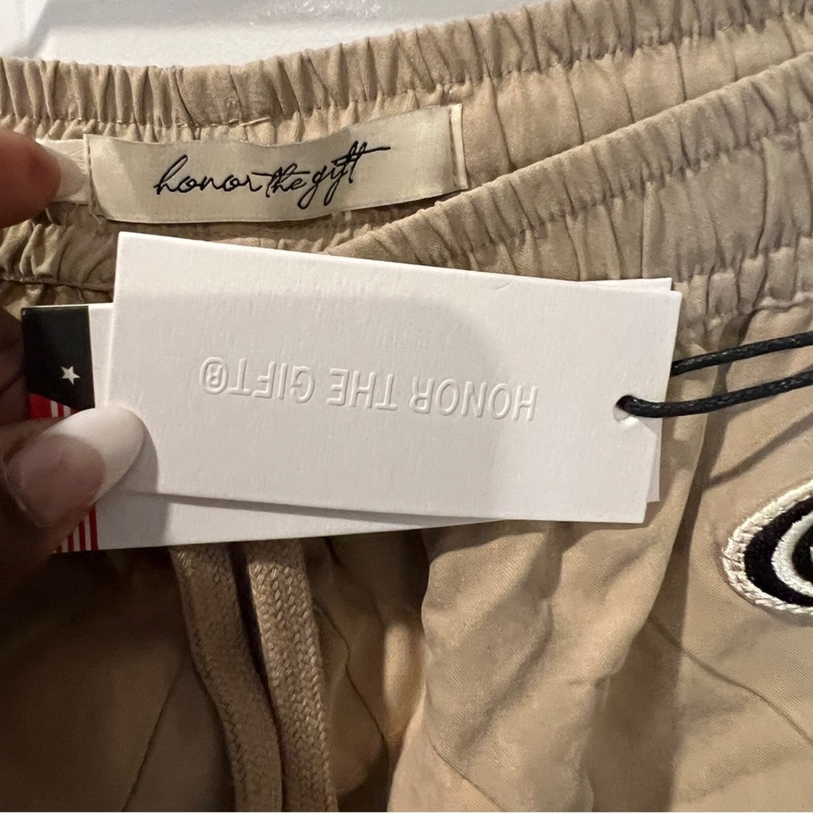 Nwt $180 Revolve Honor The Gift Color Block Patchwork Pants Jogger — image 5 of 8